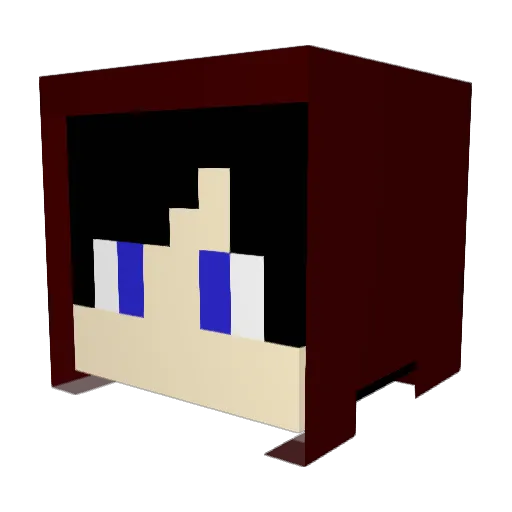 DaniDrummer Minecraft avatar head, 3D render