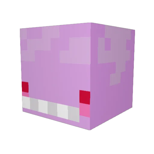DaniEME Minecraft avatar head, 3D render