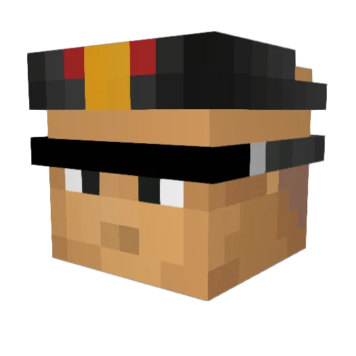 DaniKiko Minecraft avatar head, 3D render