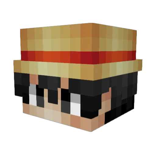 DaniLavabo Minecraft avatar head, 3D render