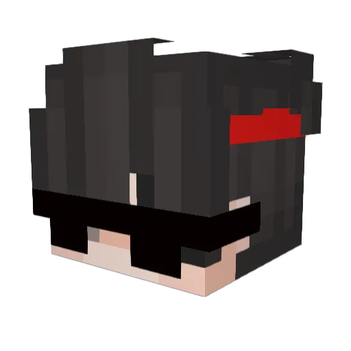 DaniLoveSubs Minecraft avatar head, 3D render