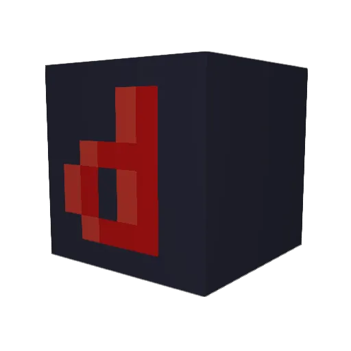 DaniMito Minecraft avatar head, 3D render