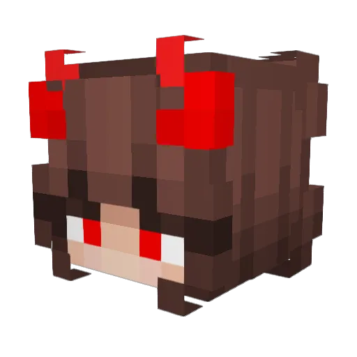 DaniPotter2958 Minecraft avatar head, 3D render