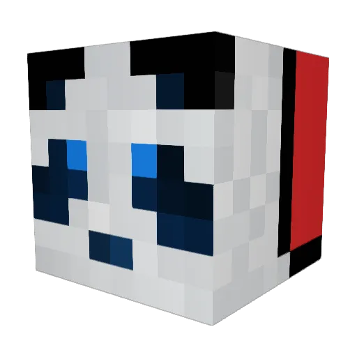 DaniSUger Minecraft avatar head, 3D render