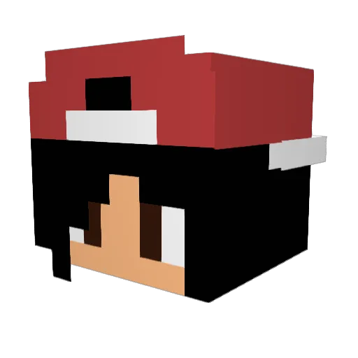 DaniSenpai Minecraft avatar head, 3D render