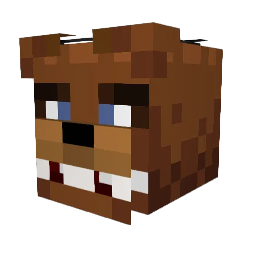 DaniSteik Minecraft avatar head, 3D render