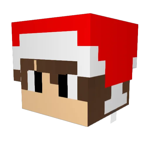 DaniTheLord Minecraft avatar head, 3D render