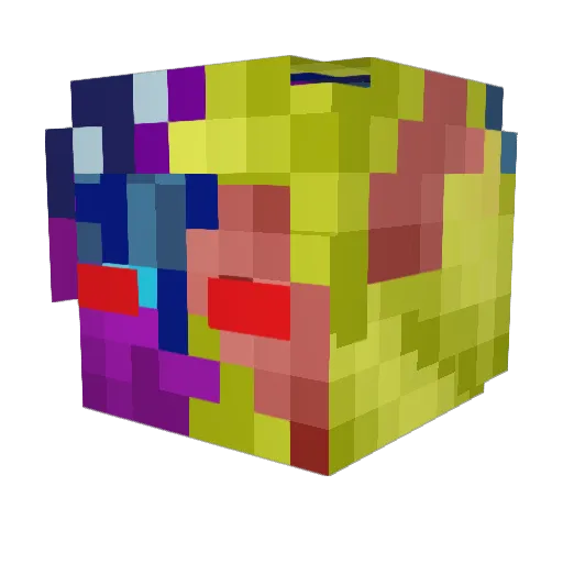 DaniVersy Minecraft avatar head, 3D render