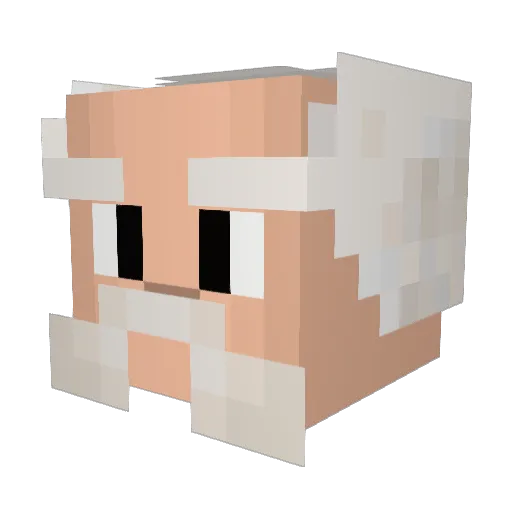 DaniXD368 Minecraft avatar head, 3D render