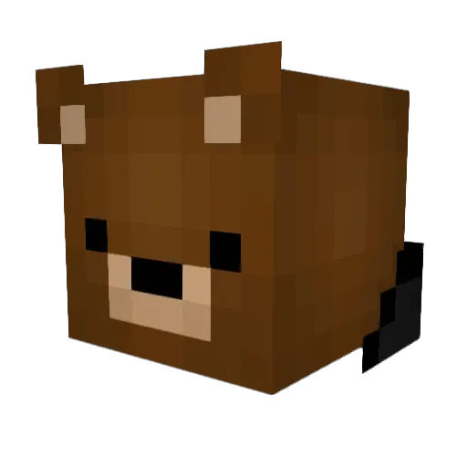 DaniXGaming Minecraft avatar head, 3D render