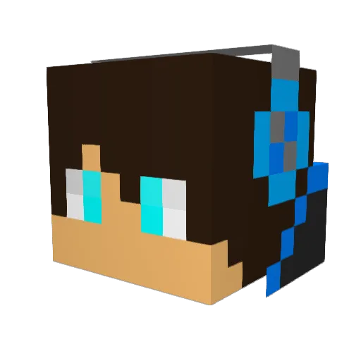 Dani_Gon Minecraft avatar head, 3D render