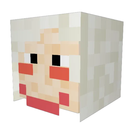 Dani_P123 Minecraft avatar head, 3D render