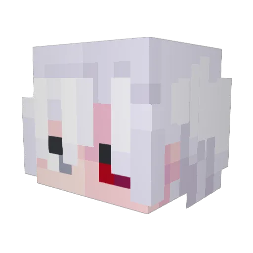 Dani_V2 Minecraft avatar head, 3D render