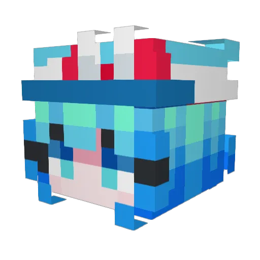 Dani_X4310 Minecraft avatar head, 3D render