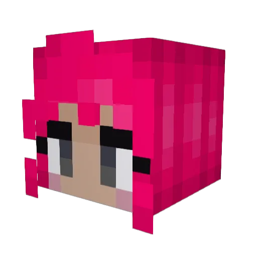 Dani_nugget Minecraft avatar head, 3D render