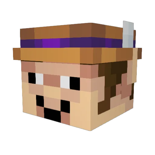 Dani_rae Minecraft avatar head, 3D render