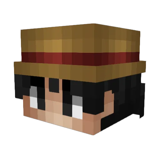 Daniagui Minecraft avatar head, 3D render