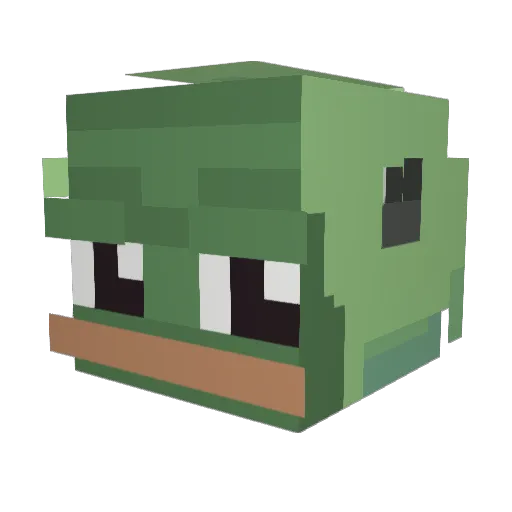 Danibobi38 Minecraft avatar head, 3D render