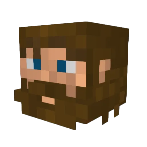 Danibofa Minecraft avatar head, 3D render