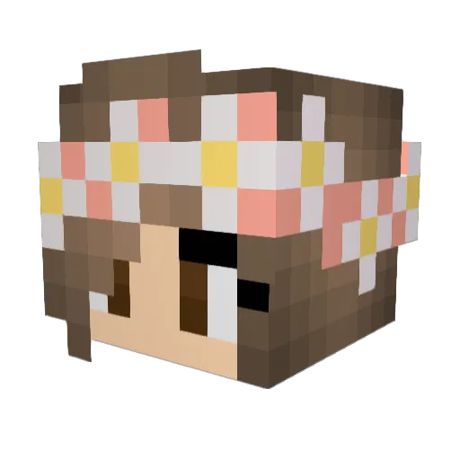 Daniboo212 Minecraft avatar head, 3D render