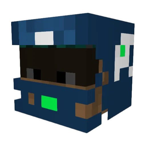 Danibro_44 Minecraft avatar head, 3D render