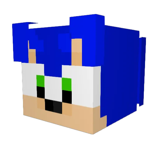 Danicool1829 Minecraft avatar head, 3D render