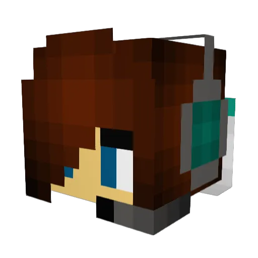 Danie3112 Minecraft avatar head, 3D render