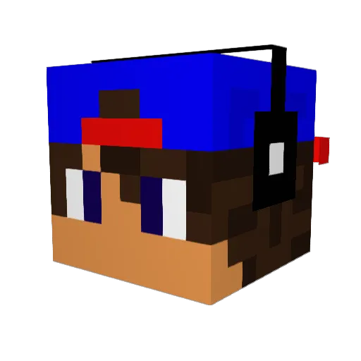 DanieLo_O Minecraft avatar head, 3D render