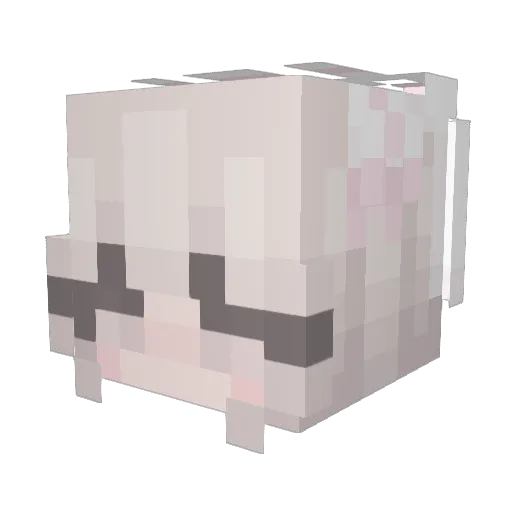 Danieeliss Minecraft avatar head, 3D render