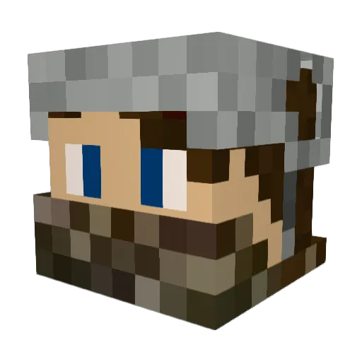 Daniel1022 Minecraft avatar head, 3D render