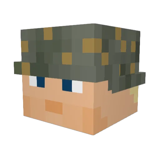 Daniel1337Leet Minecraft avatar head, 3D render