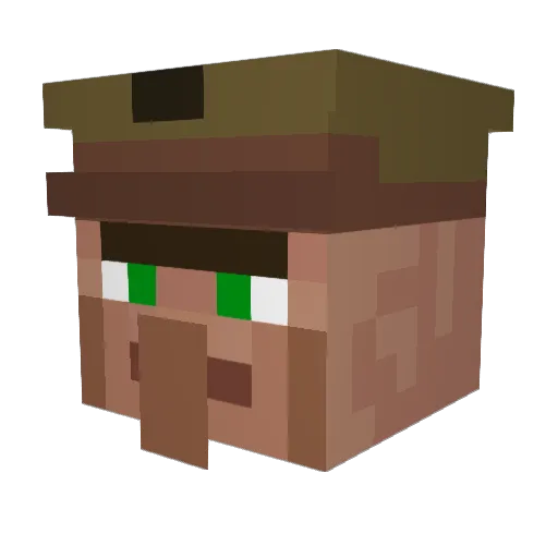 Daniel64533 Minecraft avatar head, 3D render