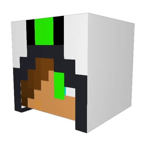 Daniel906 Minecraft avatar head, 3D render