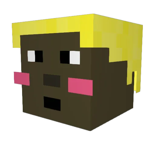 DanielBlade9 Minecraft avatar head, 3D render