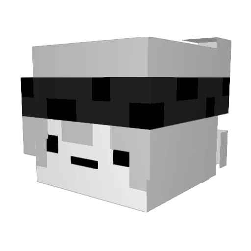 DanielDemon859 Minecraft avatar head, 3D render