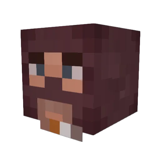 DanielDoly Minecraft avatar head, 3D render
