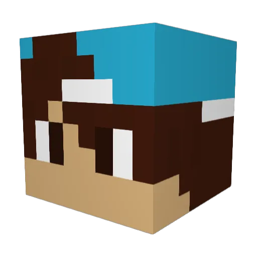 DanielHatesYou Minecraft avatar head, 3D render