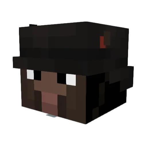 DanielJRK Minecraft avatar head, 3D render