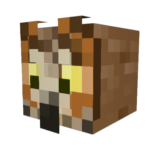 DanielLamb Minecraft avatar head, 3D render