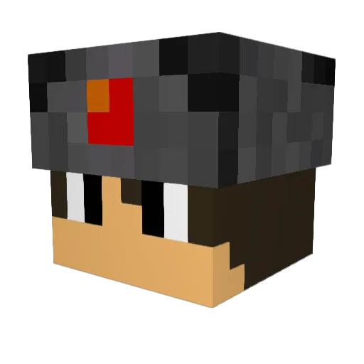 DanielLeeWatkins Minecraft avatar head, 3D render