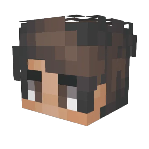 DanielMagPizza Minecraft avatar head, 3D render