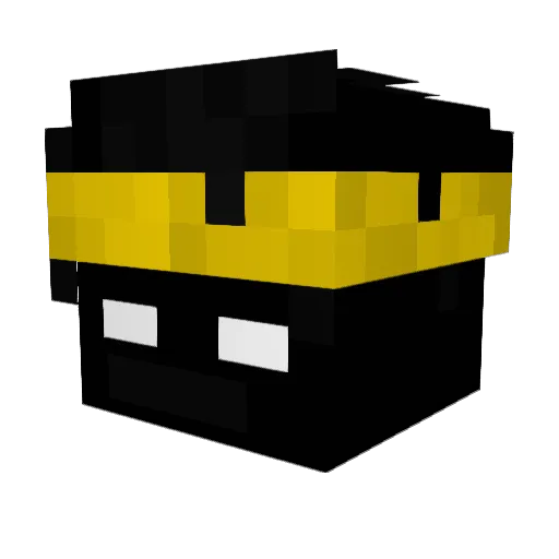 DanielManoel Minecraft avatar head, 3D render