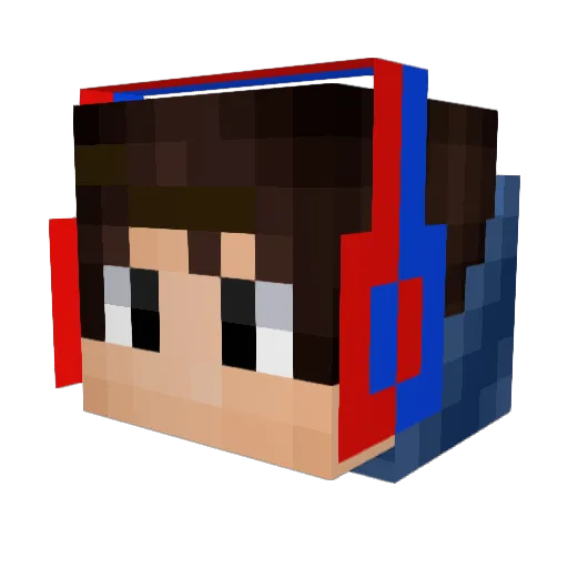 DanielMasterB28 Minecraft avatar head, 3D render