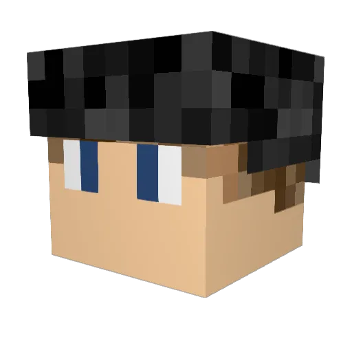 DanielNew Minecraft avatar head, 3D render