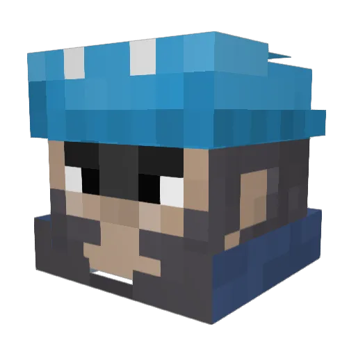 DanielPL02 Minecraft avatar head, 3D render