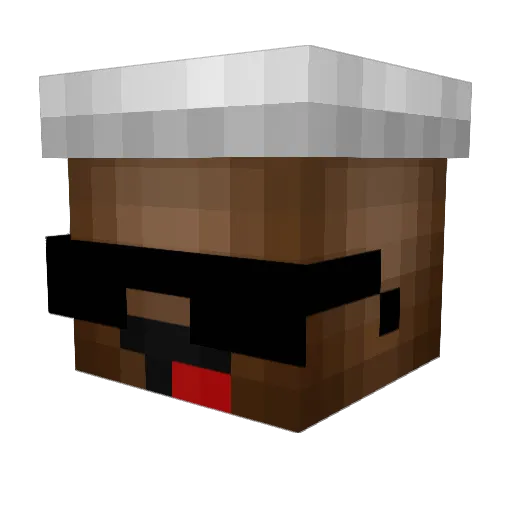 DanielPoli Minecraft avatar head, 3D render