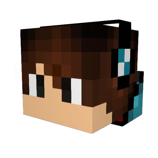 DanielStrikeZ Minecraft avatar head, 3D render
