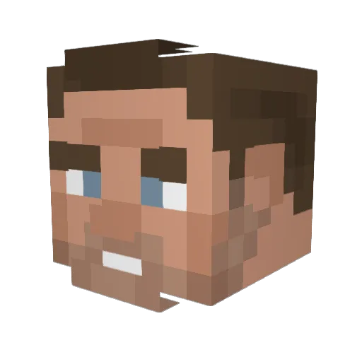DanielT2R Minecraft avatar head, 3D render