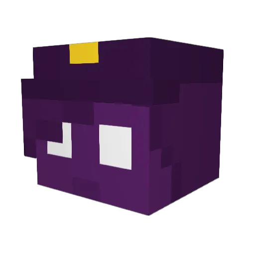 DanielWallwork Minecraft avatar head, 3D render