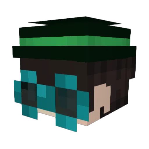 Daniel_L Minecraft avatar head, 3D render